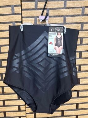 Cupid Black High Waist Brief Shape wear Size XL